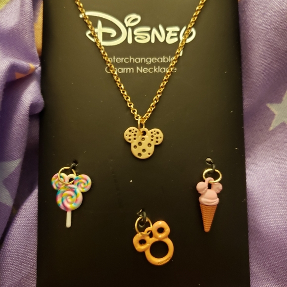 Disney Mickey Mouse Treats charm necklace jewelry - Picture 2 of 2